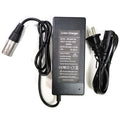 [Verified Fit] 36V Electric Bike Charger 3-Pin XLR 42V 2A Max for Swagtron EB6 Fat-tire Heybike Cityscape for Ecotric Starfish Dolphin Peacedove 20" and more eBikes 36V Lithium Battery Pack Charger
