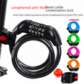 Colorful Combination Lock for Bicycles and Motorcycles
