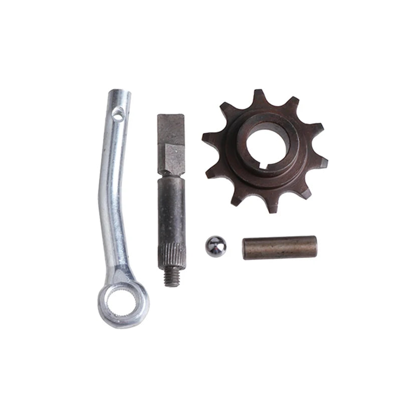 Clutch Arm Lever Pin Rod Rod Ball 10 Tooth Drive Sprocket Kit For 48cc 50cc 66cc 80cc 2-Stroke Engine Motorized Bicycle Parts