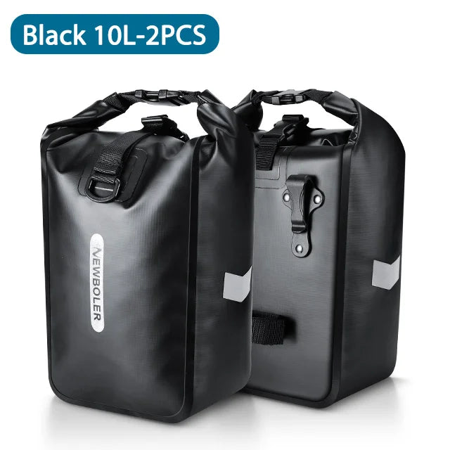 NEWBOLER 10L 20L Waterproof Cycling Bicycle Front Fork Bag Quick Release Bike Rear Seat Trunk Bag Bike Bag Bicycle Accessories