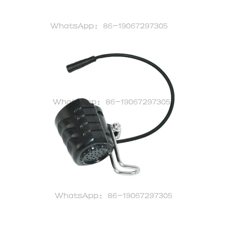 36V2.7W/48V3W Universal 90LUX Headlight Low Beam + Speaker D-022 Waterproof Wire Electric Bicycle Light