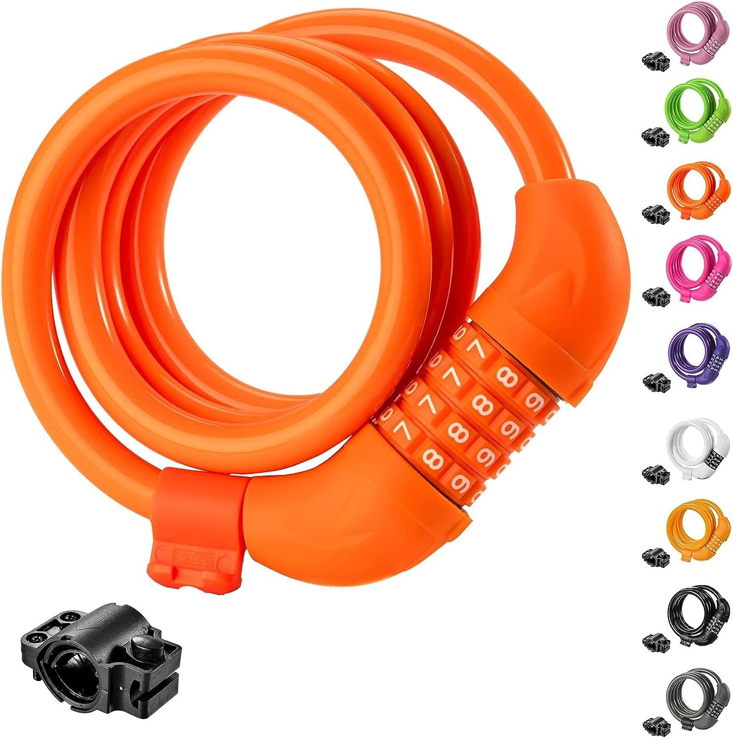 Colorful Combination Lock for Bicycles and Motorcycles