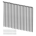 goucrro Bike Spokes Electric Bicycle E-Bike Tricycle Wheel 12G 2.5mm Steel 131mm-298mm with Copper Cap 20pcs(Black 12G-218mm)