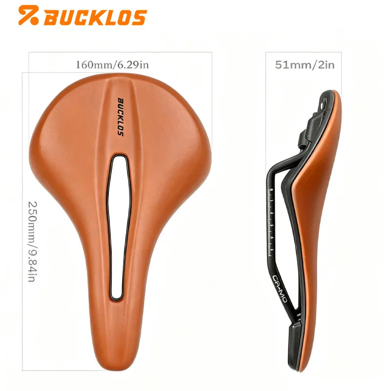 BUCKLOS Vacuum Bicycle Saddle 150mm 160mm Road MTB Seat Cushion Comfortable Hollow Exercise Bike Saddle for Men and Women