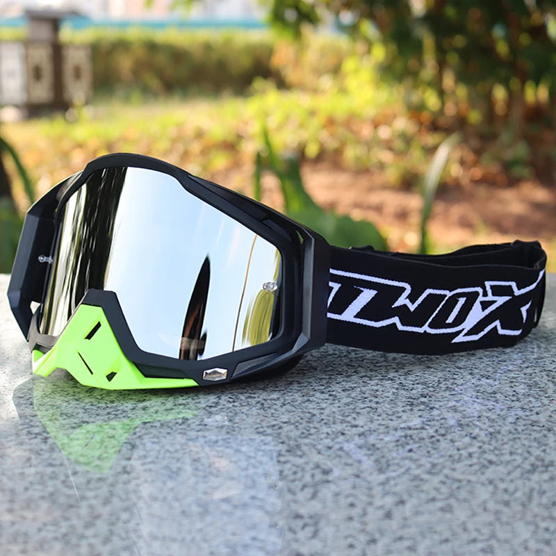 NEW Two-X Motorcycle Bike Goggles Motocross Racing ATV BMX MX Helmet Glasses Motorcross Off Road