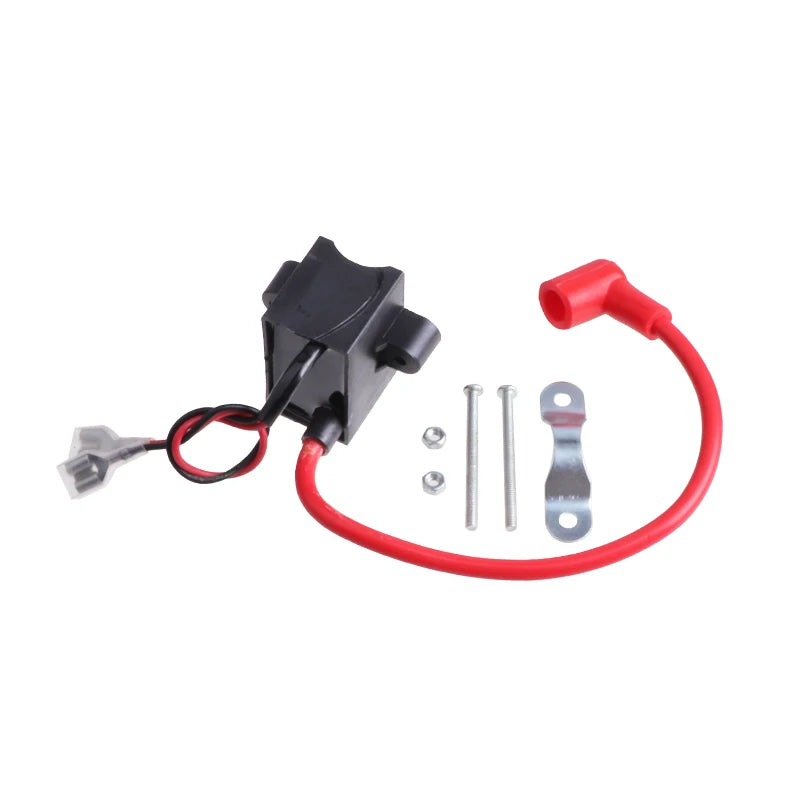 CDI Ignition Coil & Spark Plug for 49cc-80cc 2-Stroke Motorized Bicycle Engine
