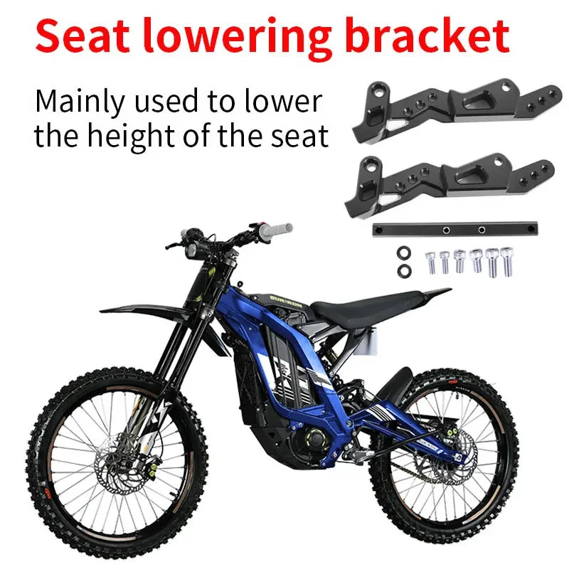 For SURRON Light Bee X Motorcycle Seat Lowering Bracket Lower Stand Set Off-road Electric Bike Motorcycle Accessories for SURRON
