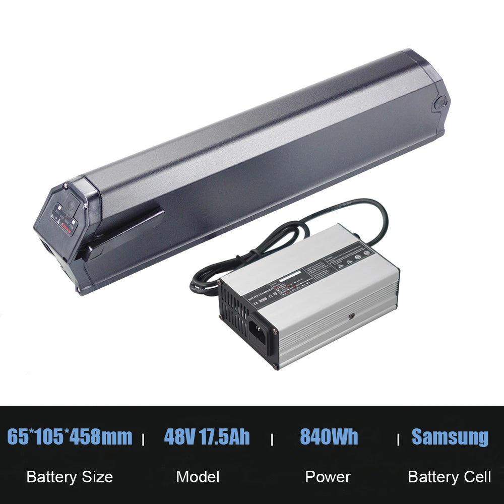 Saber Plus Ebike Battery 36V 10.4Ah 11.6Ah 13Ah 14Ah 15.6Ah 48V 17Ah Electric Bike Integrated Battery Pack