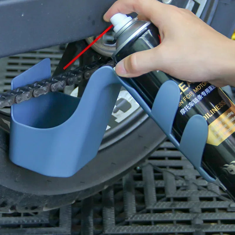 Chain Cleaner Motorcycle / Bicycle Oil Stain Storage Tool Box Chain Cleaning Agent Oil Anti Splash Tool Set Chain Oil Anti-spray