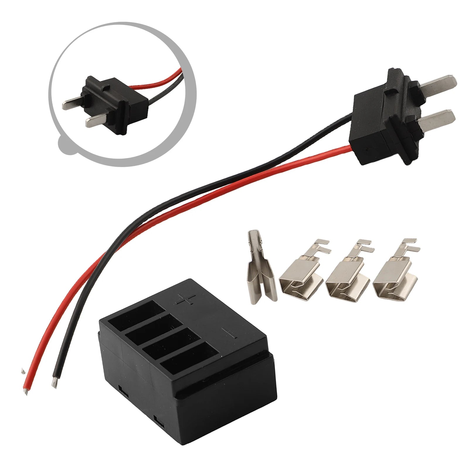 Electric Bike Battery Box Connector -Silverfish Battery Box Connection Base Spring -Plug Replacement Ebike Accessories