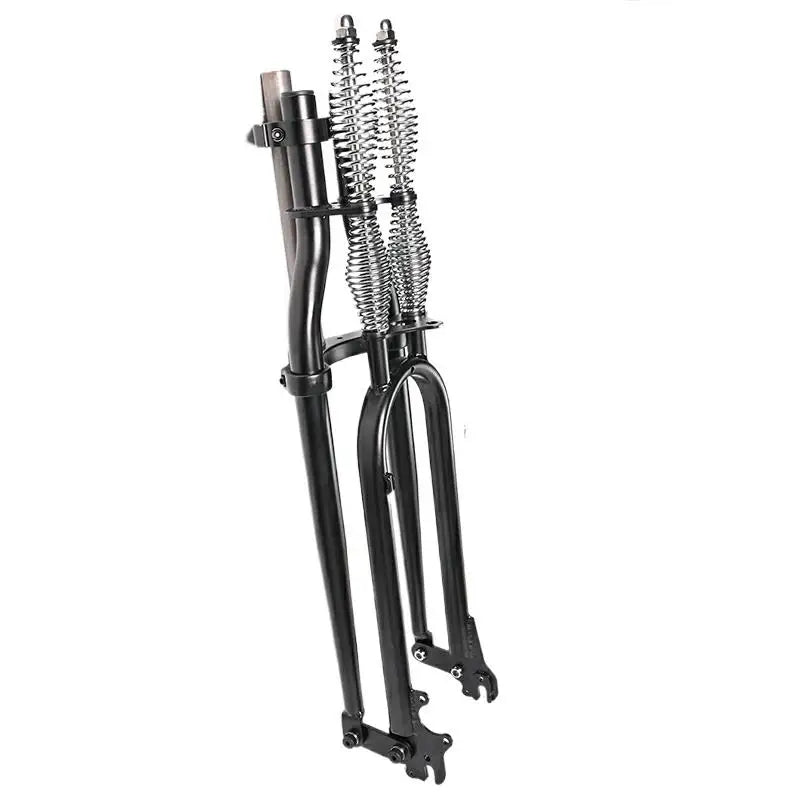 Springer Front Fork For 20/24/26/29 Bikes Lowrider Double Springs Classic Retro Bicycle Disc Brake Part Accessory Component
