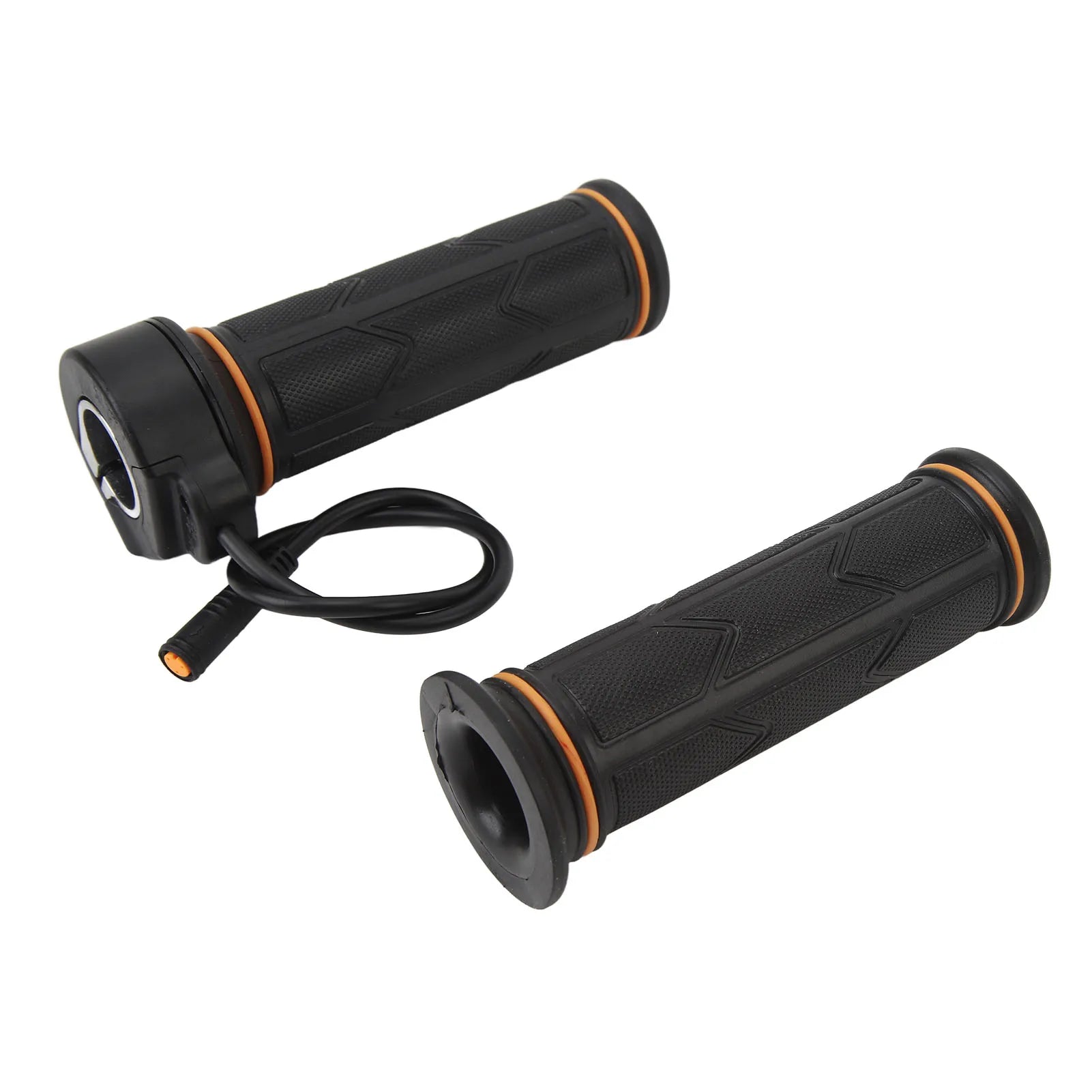 1 Pair Electric Bicycle 192X Full Twist Throttle Rubber Twist Throttle Grip 12V-72V for BaFang BBS01 BBS02 BBSHD Mid Drive Motor