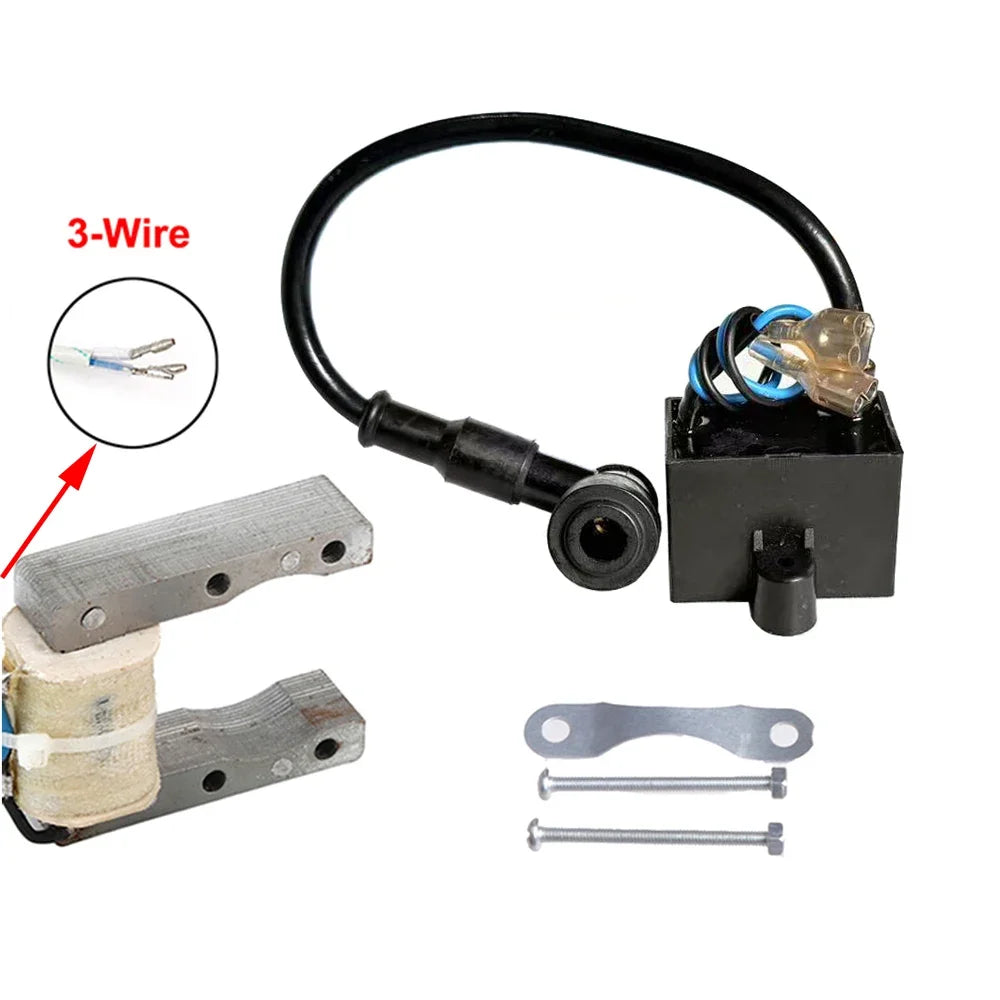 FDDY CDI Ignition Coil Magneto Coil For 49cc 50cc 60cc 66cc 80cc 2-Stroke Engines Motor Motorized Bicycle Bike Parts