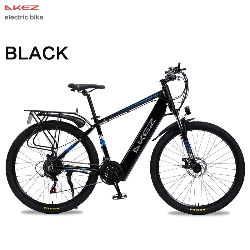New Electric Bicycle 350W motor 36V10.4AH battery 27.5thin tires Mountain Snow Transportation City E-Bike 21 speed Electric Bike