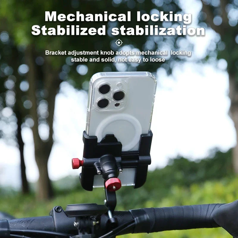 X-TIGER Alloy Bicycle Phone Holder Bike Phone Mount  Anti-slip Bracket Bike Motorcycle Handlebar Clip Stand For All Cell Phone