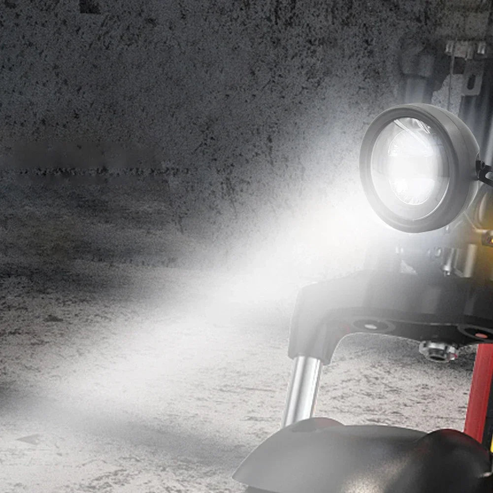 Bicycle Lights Electric Bike Front Lamp Snowmobile Modified Headlight 12V-48V External Headlight Waterproof Connector Headlight