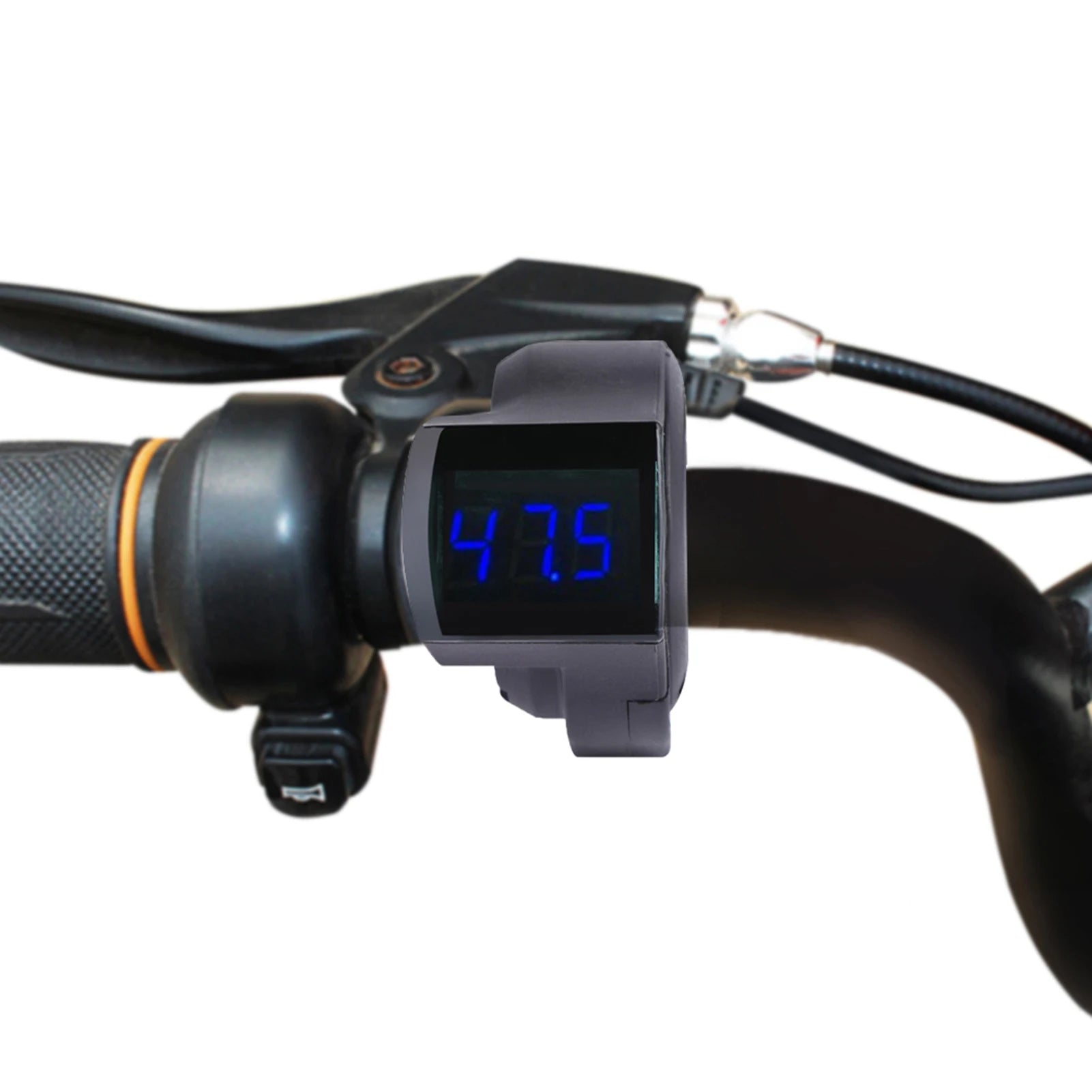 Bike Voltmeter Thumb Accelerator Shifter Accelerator with Digital Voltage Display for Scooter Electric Scooter Voltage Display