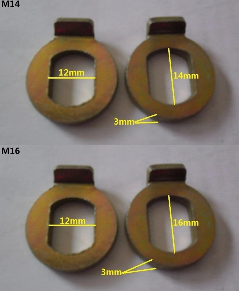 12MM/14MM/16MM Electric bicycle E-bike Axle lock nut / lock washer /spacer /torque arm e-bike accessories