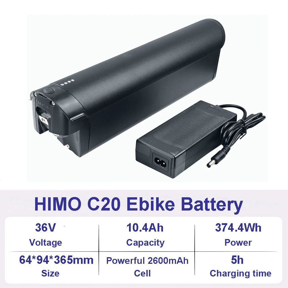 36V 10Ah 48V 10Ah Ebike Lithium Battery HIMO C20 C30 Z16 Z20 ZB20 Folding Electric Bike Bicycle Li-ion Battery