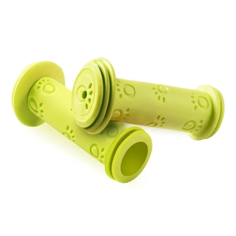 1 Pair Rubber Grip Handle Handlebar Grips Colorful Blue Red Anti-skid Child Children Kids Bike Bicycle Tricycle