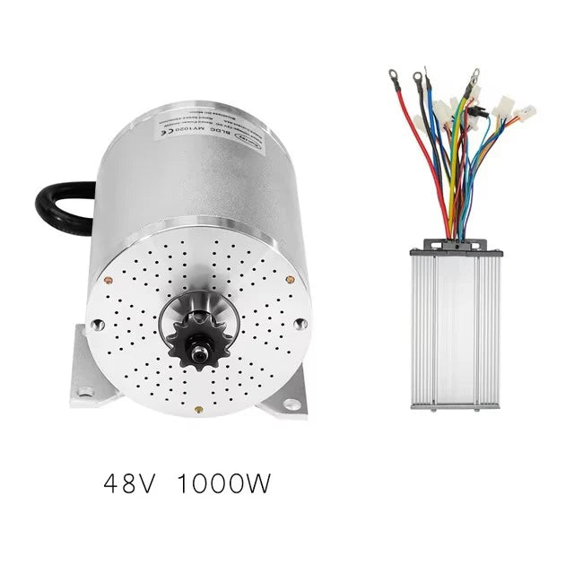 Kunray Brushless DC Motor Electric Bikes Motor 1000W-3000W 36V-72V with Speed Controller  for Scooters Go-Karts Motor