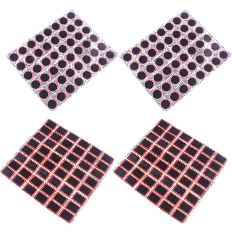 25mm Bike Rubber Puncture Patches Bicycle Tire Tyre Tube Repair Cycle Patch Kit No Glue Bicycle Inner Tube Puncture Repair Tool