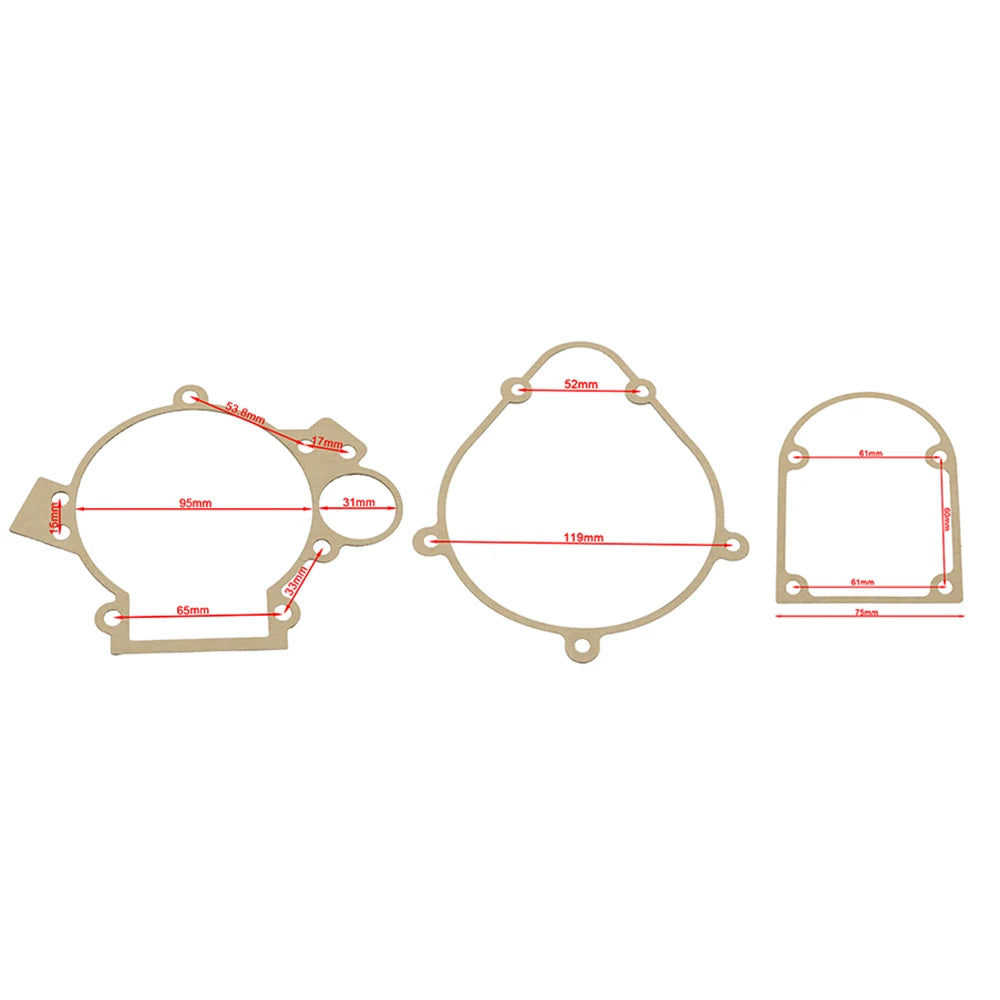 Gasket Kit For 2 Stroke 49cc 50cc 60cc 66cc 80cc 100cc Motorized Motorised Bicycle Push Bike Cylinder Crankcase Engine Motor