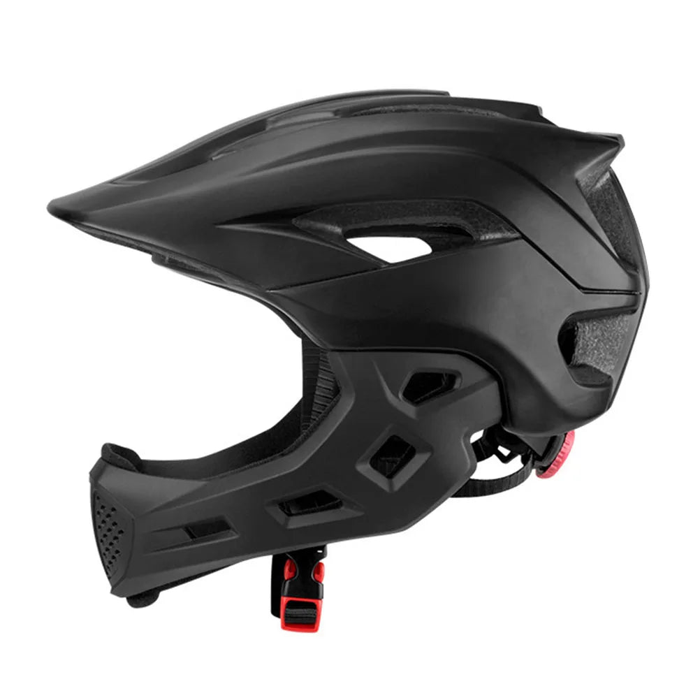 2 in 1 Kids Full Face Bike Helmet for Children MTB BMX Dirtbike Skateboard with Detachable Chin Guard Kids Full Face Bike Helmet