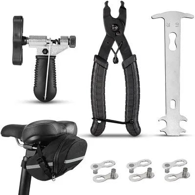 Bicycle Repair Tool Kit, 15-in-1/16-in-1 Multi-Function Puncture Repair Set for Bike Maintenance