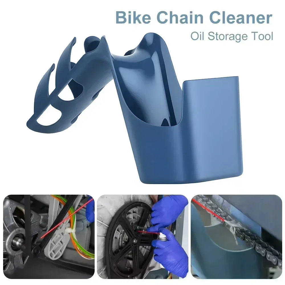 Motorcycle Chain Oil Storage Box Bike Chain Cleaning Oil Splash-Proof Tool Agent Widely Used Chain Oil Anti-spray Box