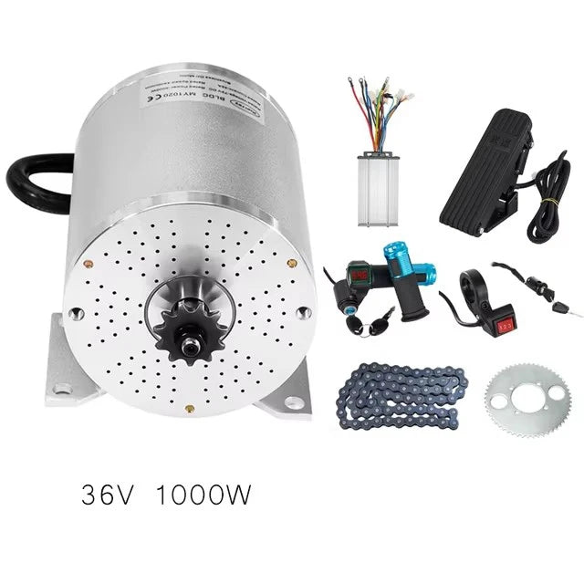 Kunray Brushless DC Motor Electric Bikes Motor 1000W-3000W 36V-72V with Speed Controller  for Scooters Go-Karts Motor