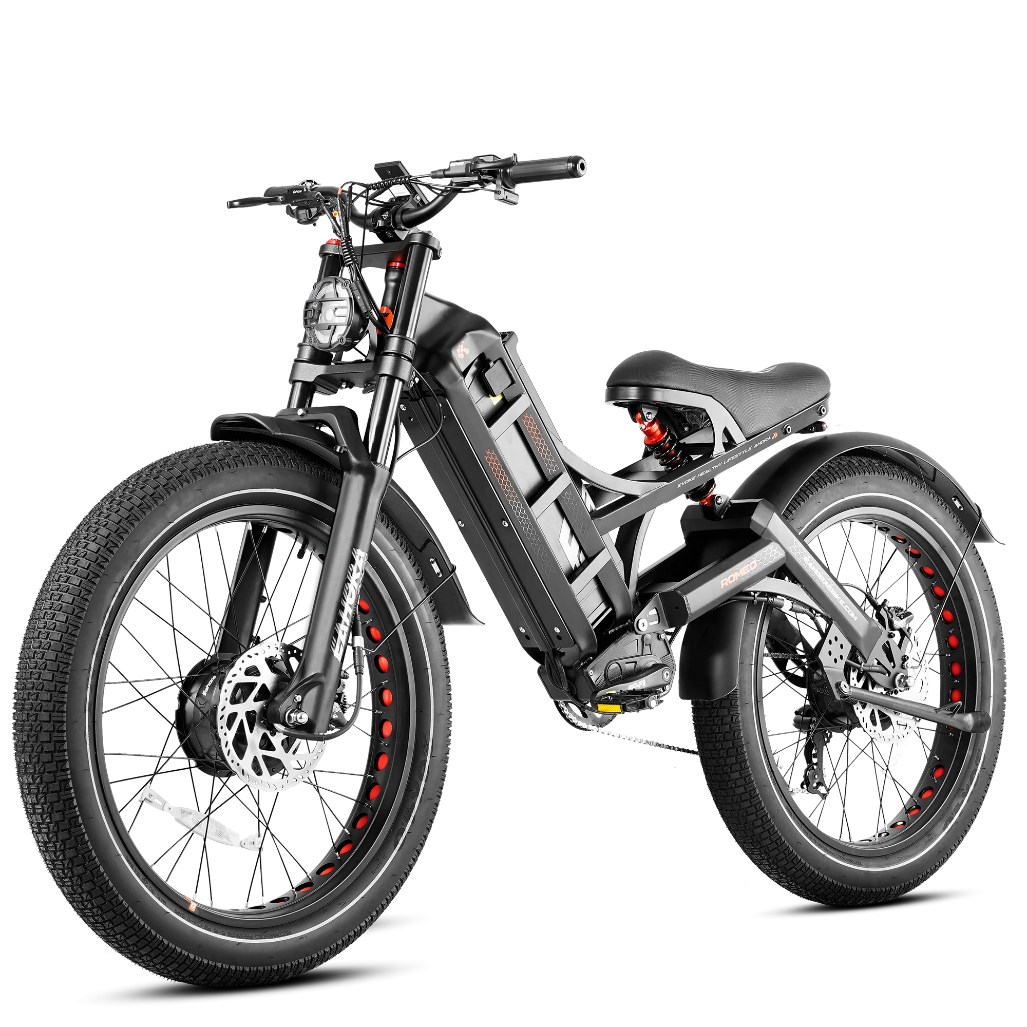 JYF Eahora Dual Motor 52V Lithium Battery Steel Frame Electric City Commuter Bike 250W Rear Pedal Fender City Transportation