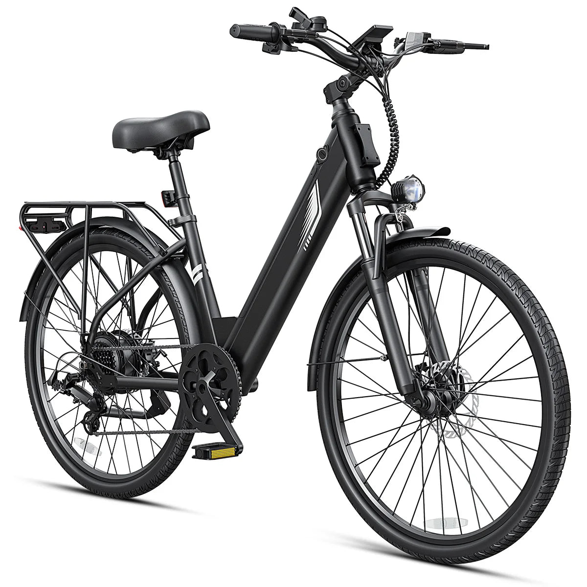 【1 Year Warranty】DYU C7 Electric Bicycle Peak 1000W Motor 480WH Lithium Battery Electric Bike 26 Inch city E bike，UL2849
