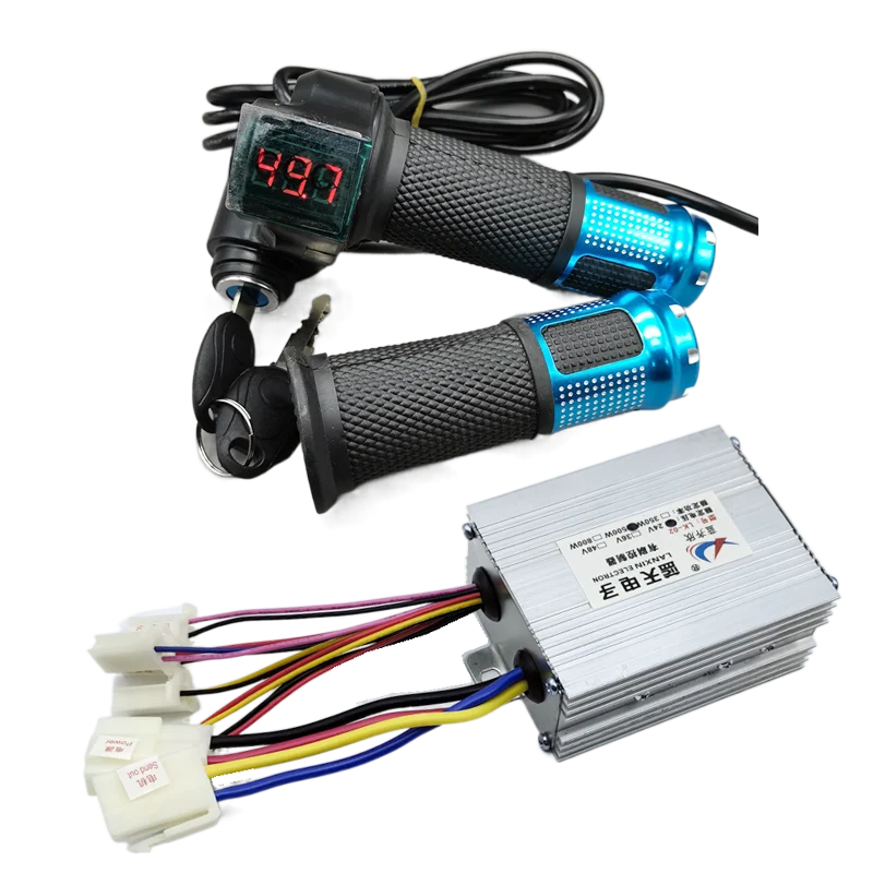 Electric bicycle brush motor 12V 24V 36V 48V governor digital display voltage throttle power lock 250W 350W 500W 800W 1000W
