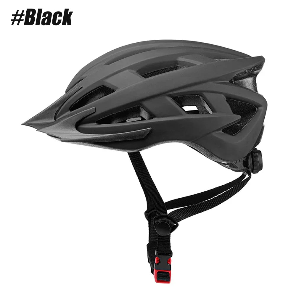 Bike Helmet for Adult Men Women with Suggested Fit 58-62cm, Lightweight with Adjustable Side and Chin Strap, Bike Accessories