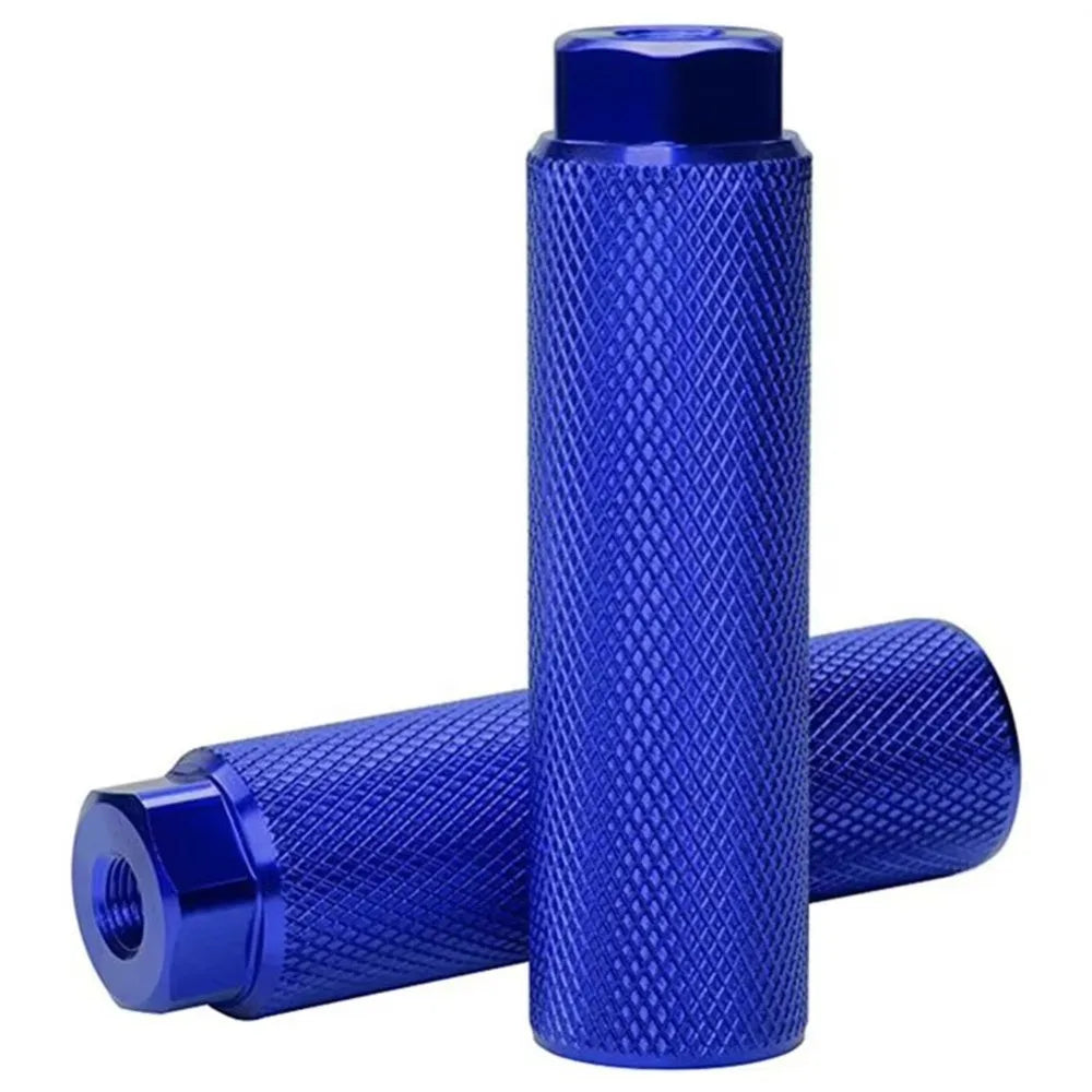 New 2Pcs Durable Anti-Slip Bike Pegs Lightweight Cycling Parts Bike Foot Rest Aluminum Alloy Bicycle Accessories Fit 3/8 Inch