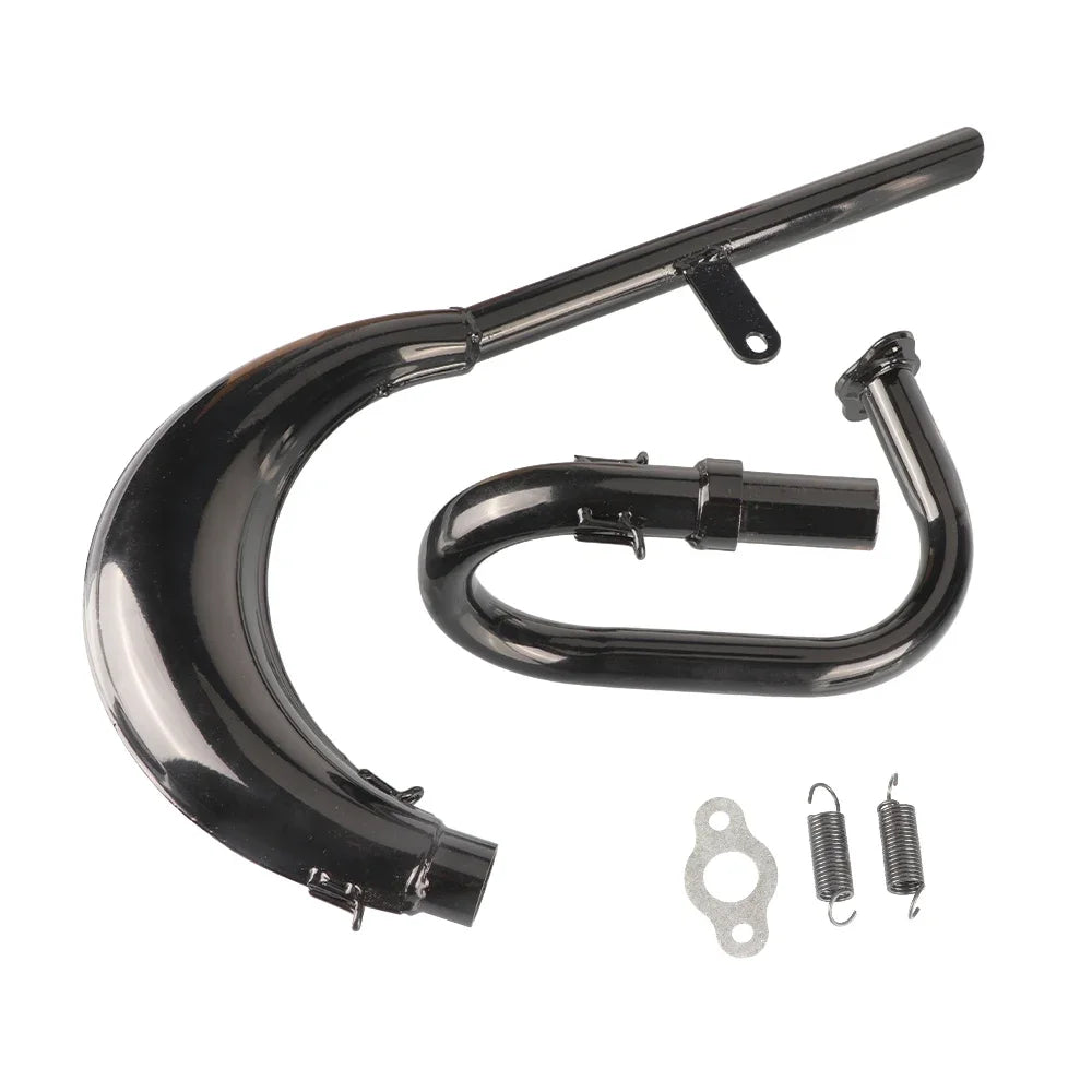 Split Pipe Exhaust Muffler For 2 Stroke 50cc 66cc 80cc 100cc Engine Gas Motorized Bicycle Motor Bike Parts