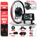 60V 3000W E-Bike Conversion Kit – 26-29" 700C Rear Brushless Hub Motor Wheel with UKC1 Display