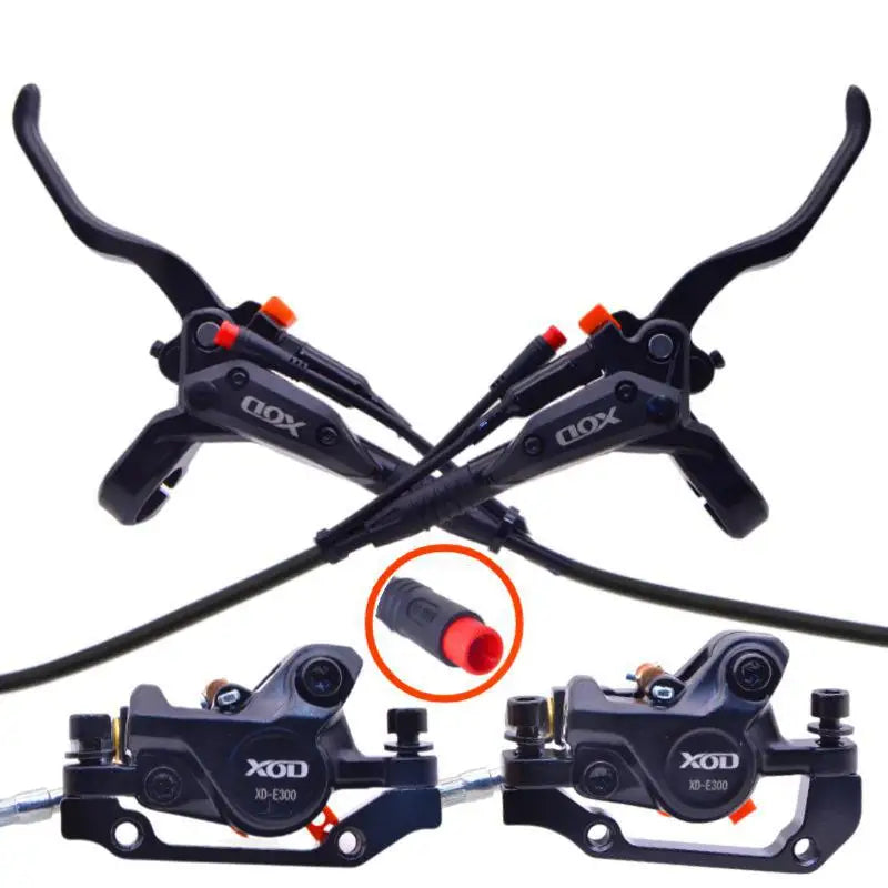 Original E-bike Brake Hydraulic Disc Cut Off Power Brake XOD 2Pin Waterproof Plug DIY Assembly Ebike Scooter Front Rear Brakes
