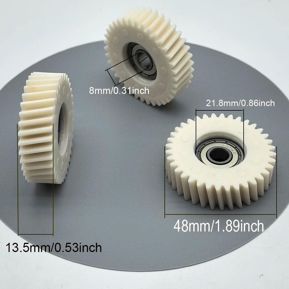 47.5x13.5mm Oblique Gear 36T Helical Gears With 608z Bearings Electric Vehicle Nylon Gear MTB Bike 500W/750W Hub Motor Parts