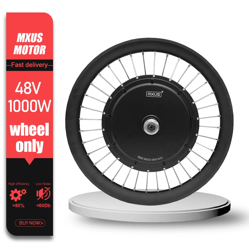 MXUS Electric Bike Conversion Kit 48V 1000W 2000W 72V 3000W MTX Rim Rear Brushless Hub Motor Wheel Drive Engine 26-29 Inch 700C