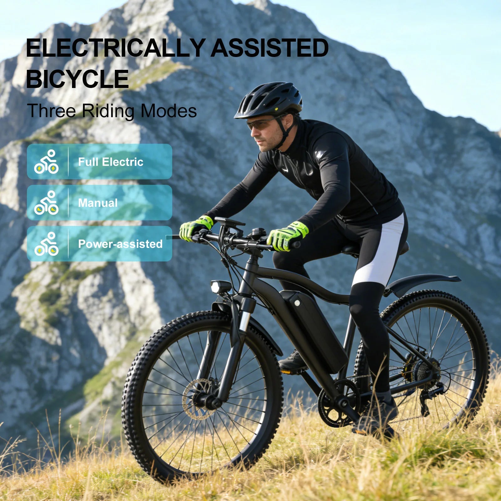 Toofly Electric Bicycle for Adult 26" Mountain ebike with 48V 13Ah Removable Battery 500W Motor