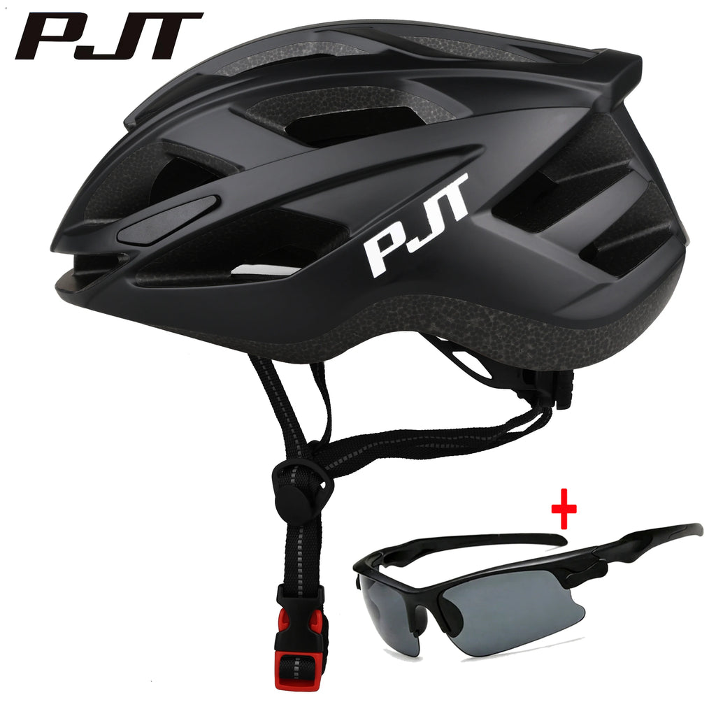 PJT NEW Road Ultralight Cycling Helmet Safety Cap Bicycle Helmet for Women Men Racing Bike Equipments Road MTB Adult Bike Helmet