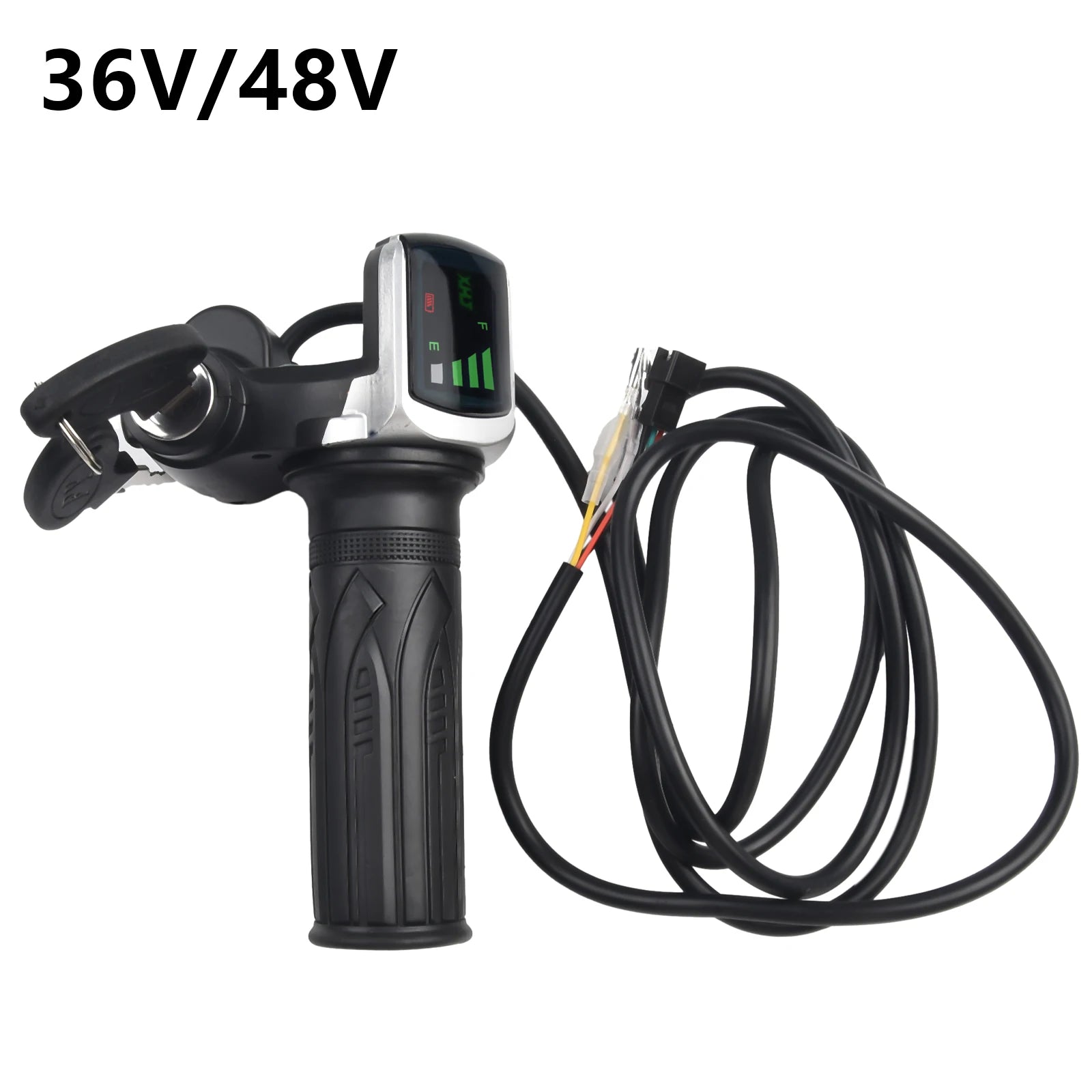 36/48V E-Bike Throttle Accelerator Electric Scooter Grip Handlebar With LED Display Electric Bicycle Accessories