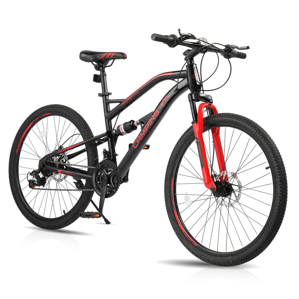 Ktaxon 26 Inch Mountain Bike Adult Bicycles for Men & WomenMountain Bike with Unique Frame Design Thicken Non-Slip Tire Lockable Suspension Fork and Professional 21 Speed Shifting System