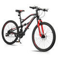 Ktaxon 26 Inch Mountain Bike Adult Bicycles for Men & WomenMountain Bike with Unique Frame Design Thicken Non-Slip Tire Lockable Suspension Fork and Professional 21 Speed Shifting System