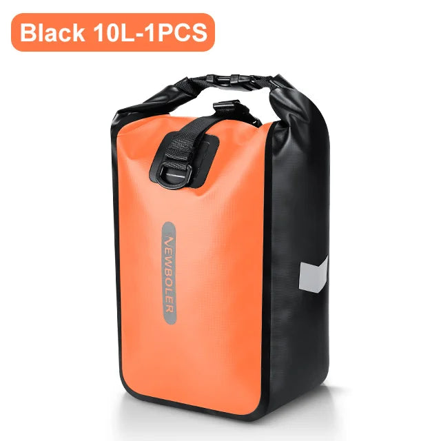 NEWBOLER 10L 20L Waterproof Cycling Bicycle Front Fork Bag Quick Release Bike Rear Seat Trunk Bag Bike Bag Bicycle Accessories