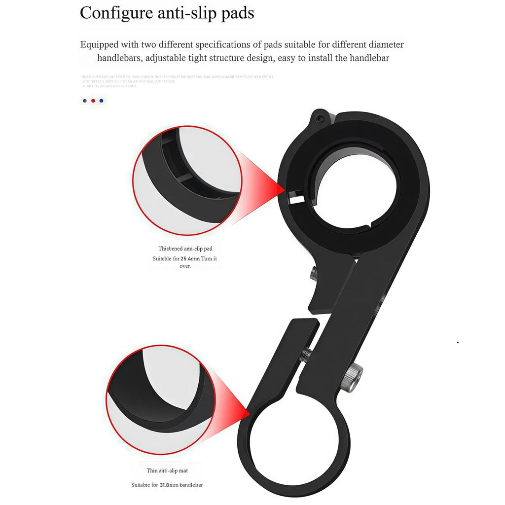 10/20/30cm Motorcycle Handlebar Extender Bracket Bike Bicycle Scooter Parts Mobile Phone Holder Support Headlight Mount Stand