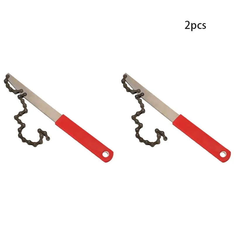 Bike Flywheel Removal Tool Kit with 12-Tooth Cassette Wrench – Portable MTB Bicycle Repair Tools
