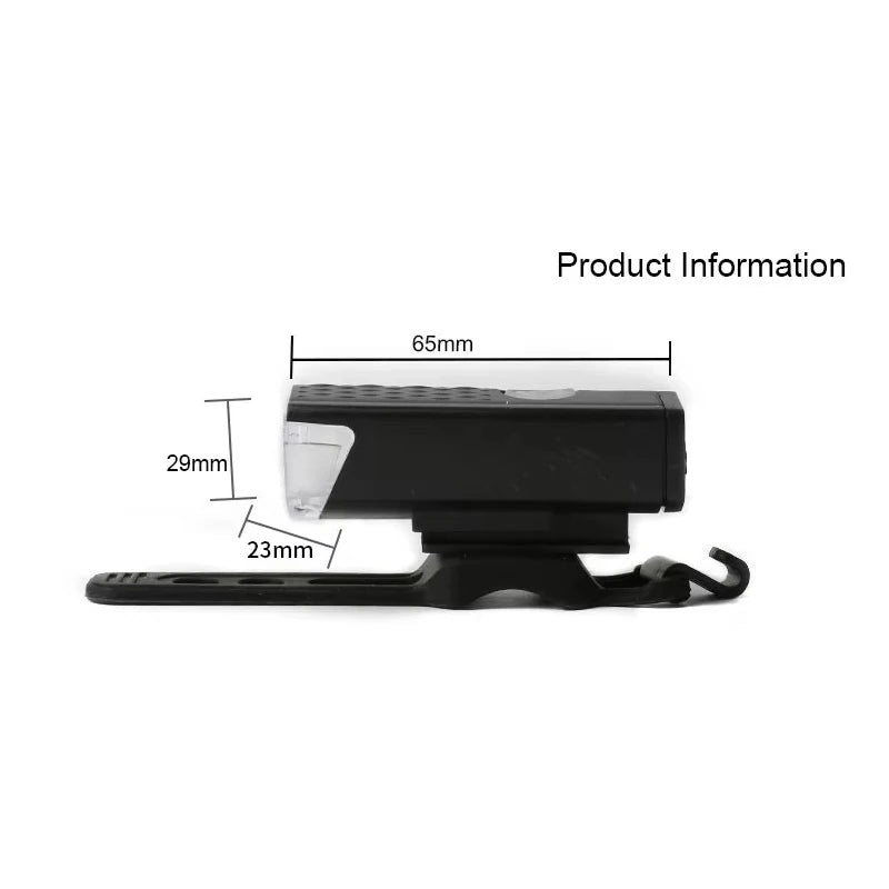 USB Rechargeable Mountain Bike Headlight Super Bright Night Riding MTB Bicycle Front Light Cycling Safety Equipment